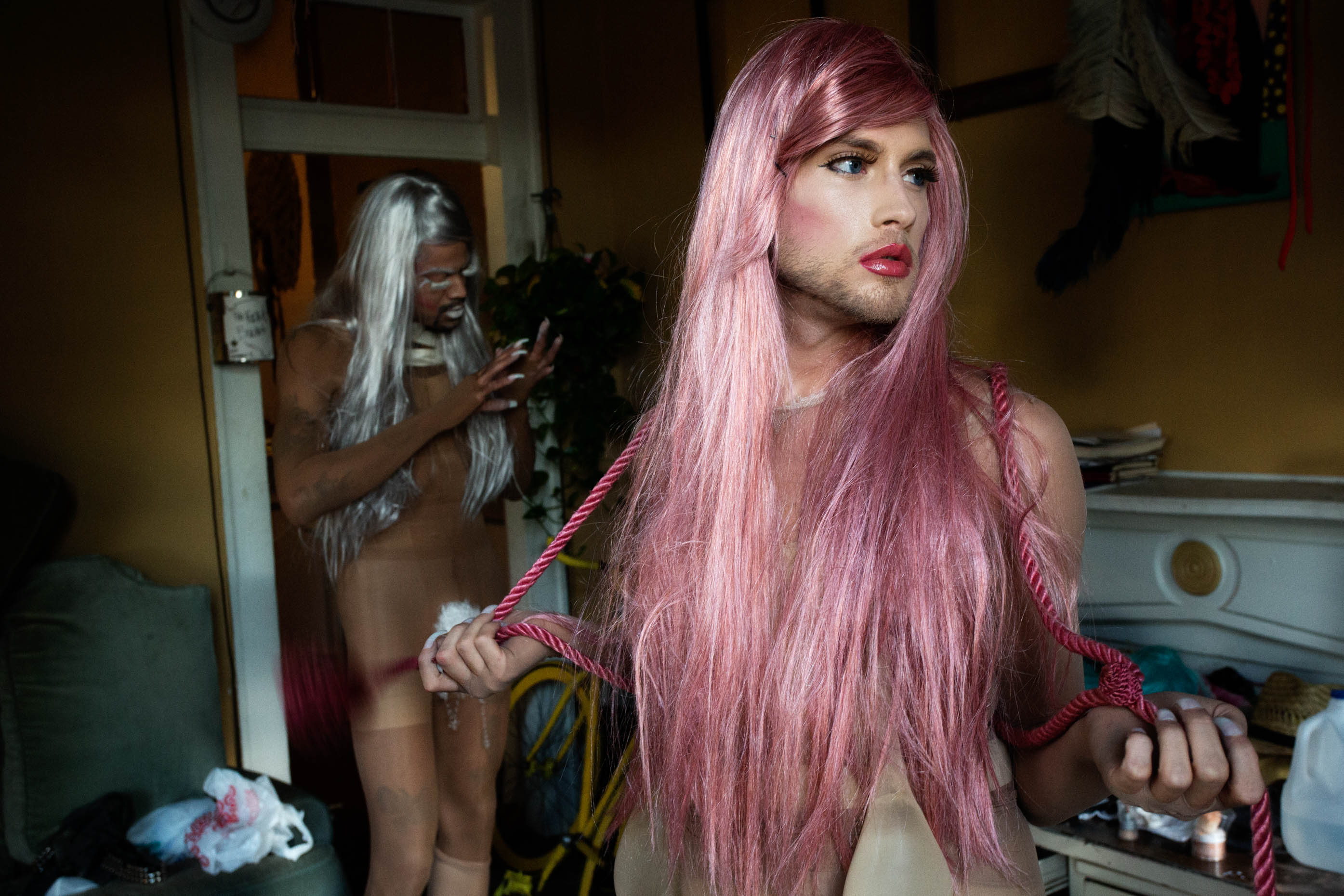man in drag, new orleans, louisiana